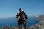 craig and tina hiking in santorini