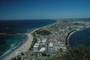 the view of mount maunganui from the top of the mount